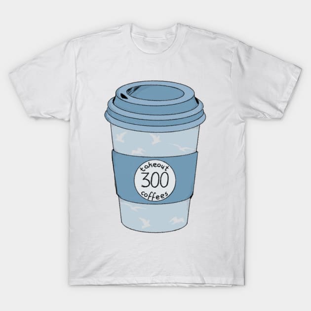 300 takeout coffees T-Shirt by million.colours